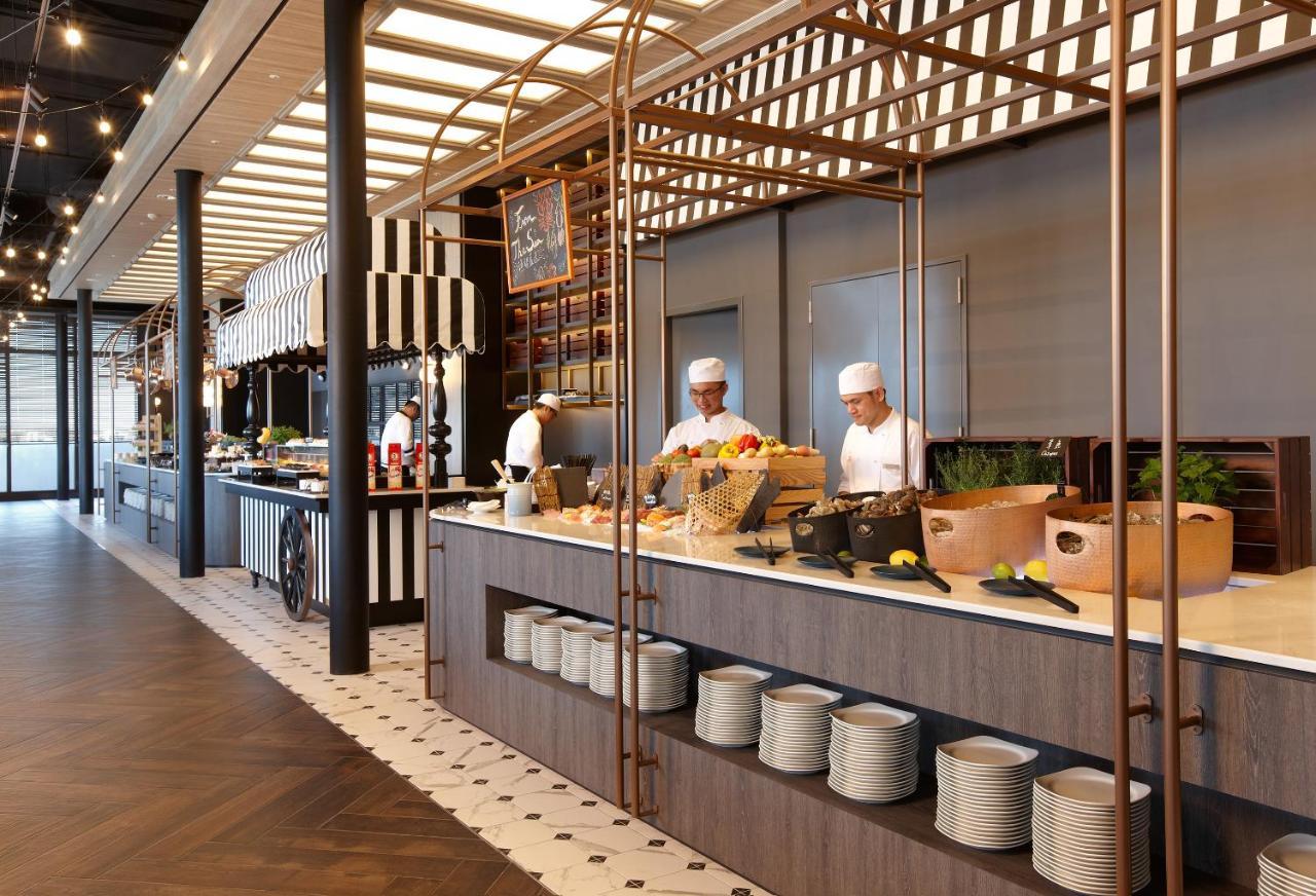 Cozzi Blu Hotel Zhongli Exterior foto The kitchen of the restaurant